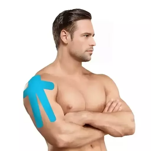 Patch di kinesiologia pre -taglio per spalla