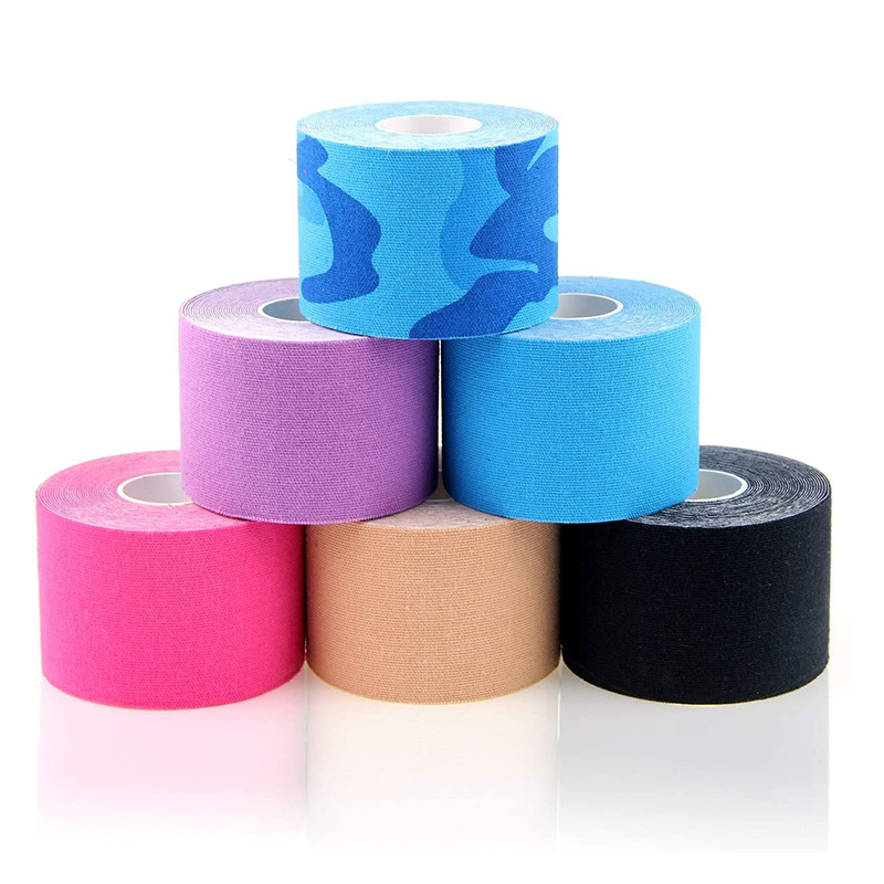 Kinesiologia nastro impermeabile elastico muscolo sport cotone/sintetico
