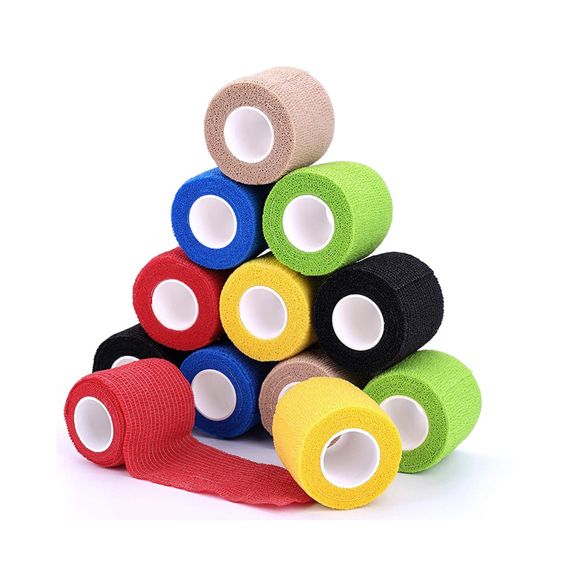 Bandage coesa di pronto soccorso non adesivo impermeabile. 