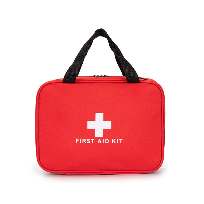 Borsa di pronto soccorso promozionale a tote rosso vuoto per auto da viaggio a casa 