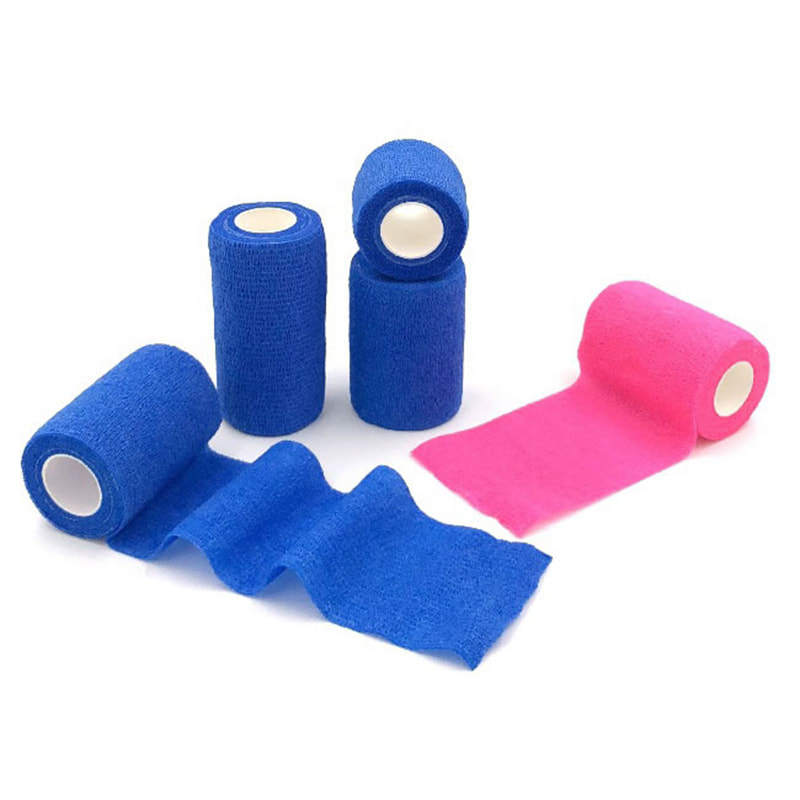 Bendaggi sportivi non tessuti coesivi elastici riutilizzabili
