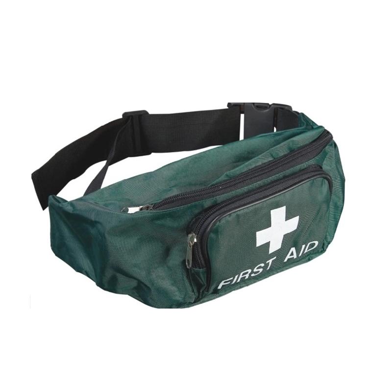 Borsa di pronto soccorso di emergenza verde di viaggio riutilizzabile con cintura 
