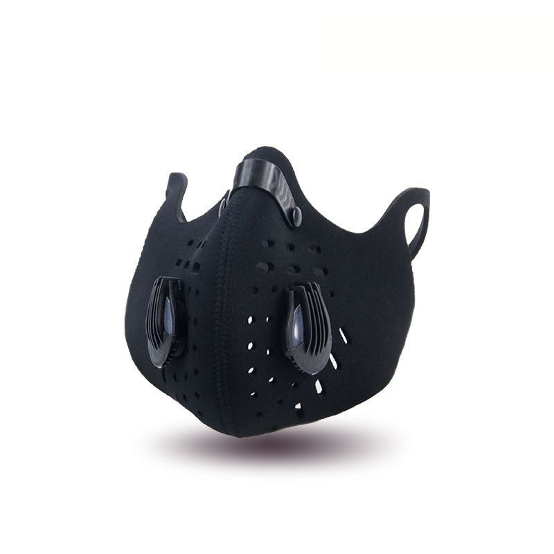 Maschera per ciclismo facciale anti -inquinamento anti -inquinamento con filtro e valvola 