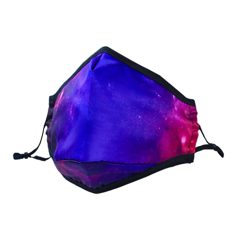Maschera di cotone per il viso per adulti personalizzati con stampa full size 