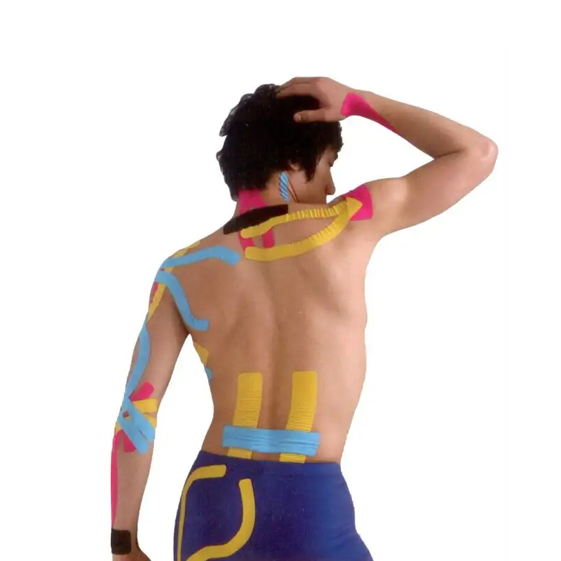 Nastro Kinesiologico 5cm X 5m - Impermeabile, Elasticizzato, Per Supporto Muscolare (Ginocchio, Spalla, Gomito)