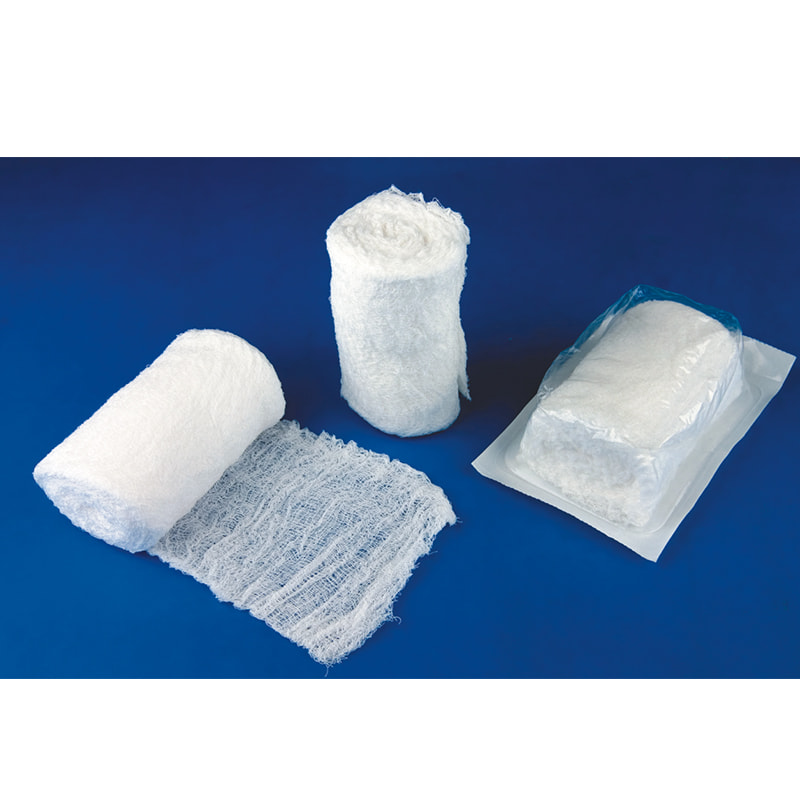 Cotton sterile chirurgico fluff bandage garza bandage di lanugine chirurgica con fasciatura garza krinkle a raggi X